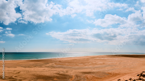 Beautiful desert on Fuerteventura Island, Canary , Spain. © Alex_Traksel