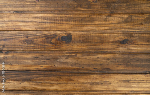 Old brown wood table. Rustic wood background