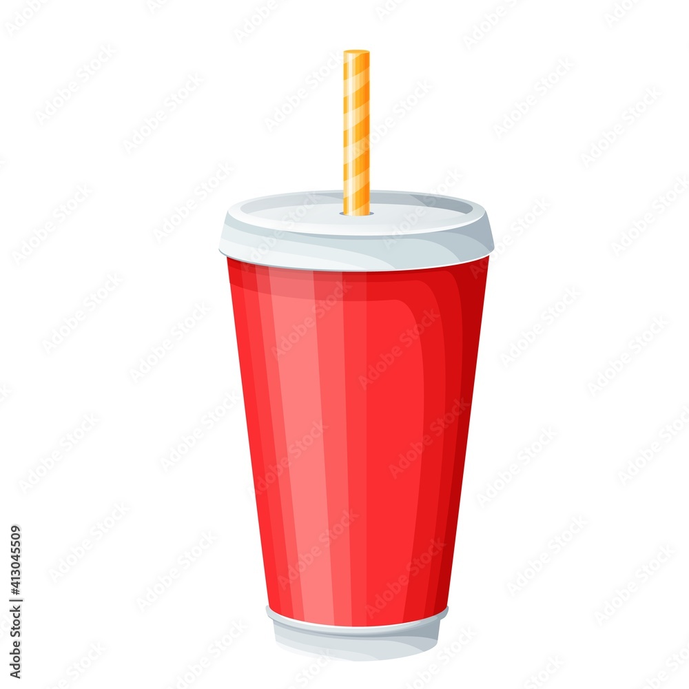 Disposable paper beverage cup templates set Disposable paper beverage cup templates set