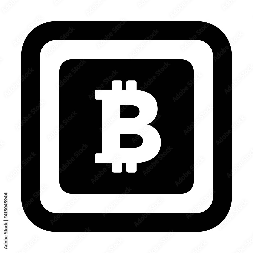Bitcoin icon vector cryptocurrency symbol for digital asset and wallet in a flat color glyph pictogram illustration Bitcoin icon vector cryptocurrency symbol for digital asset and wallet in a flat color glyph pictogram illustration