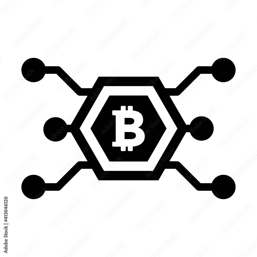 Bitcoin icon vector cryptocurrency symbol for digital asset and wallet in a flat color glyph pictogram illustration Bitcoin icon vector cryptocurrency symbol for digital asset and wallet in a flat color glyph pictogram illustration