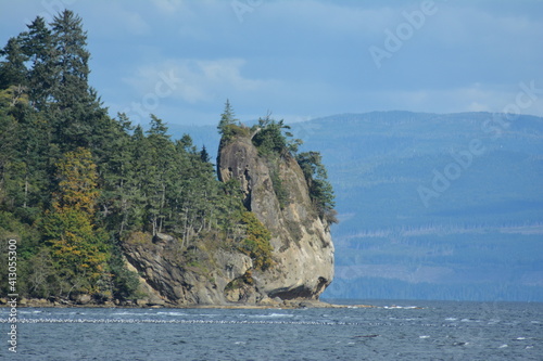 Cliff Coastal Ocean Mountains