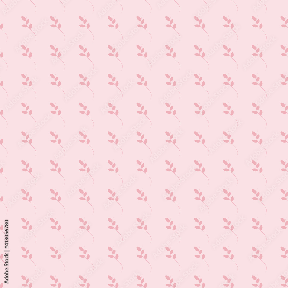 Pattern pink leaves on pink background Soft pink desktop wallpapers, picture frames, posters, pattern fills, surface textures, web page backgrounds, textiles, scrapbooking, fabric pattern