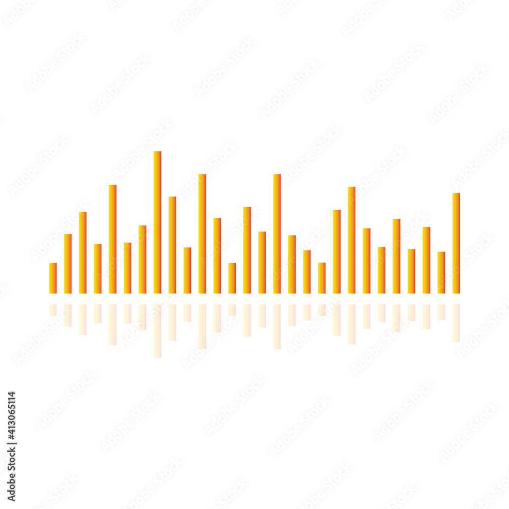 Equalizer icon. Equalizer vector icon Isolated on white background. Equalizer simple logo design.