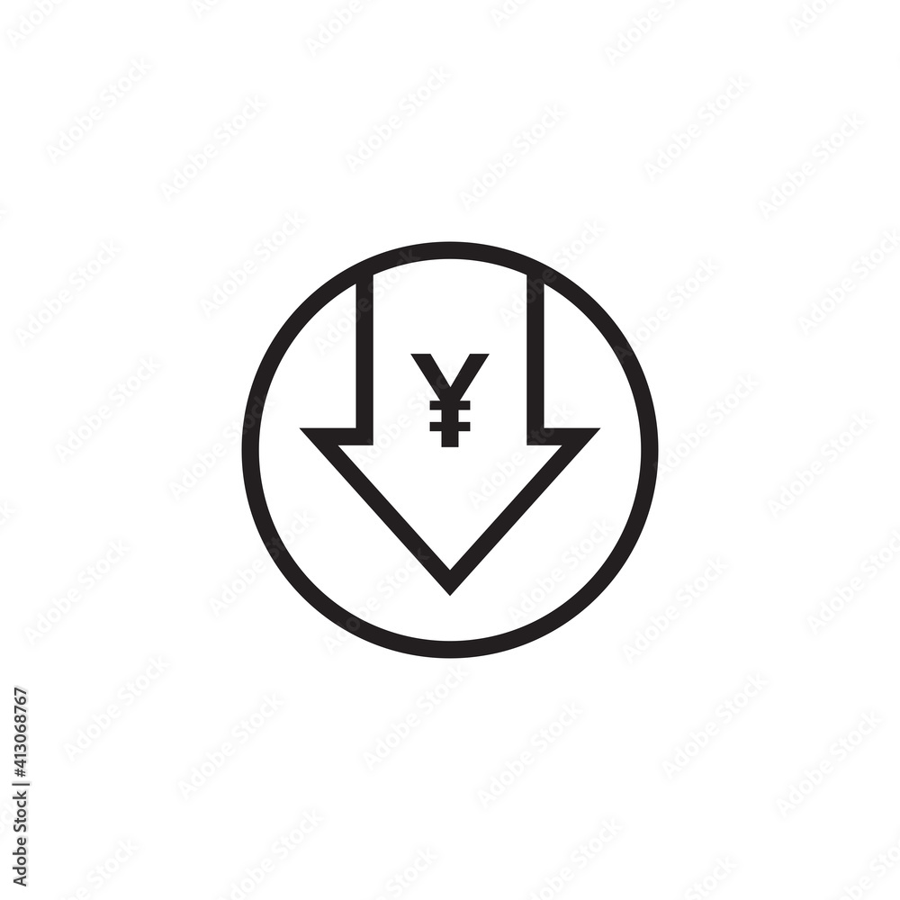 cost reduction icon symbol sign vector cost reduction icon symbol sign vector