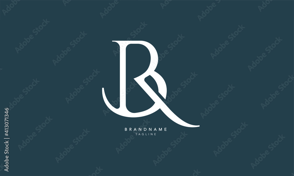 Alphabet letters Initials Monogram logo BR, RB, B and R Stock Vector ...