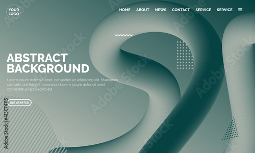 3d abstract fluid shapes flying above surface. Landing page template. Vector illustration. Dynamic liquid color wave backgrounds. Templates set for brochures, posters, banners, flyers and cards