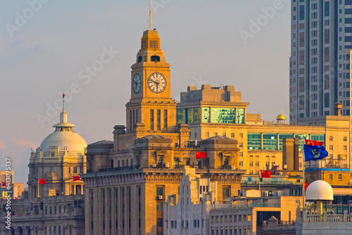 Customs House on the Bund, Shanghai, China photo