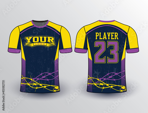 Baseball softball soccer esports all sports team gear unique design uniform templates and mockup