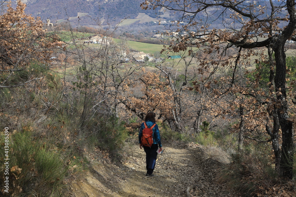 Fototapeta premium rando dans les Alpes de Haute Provence