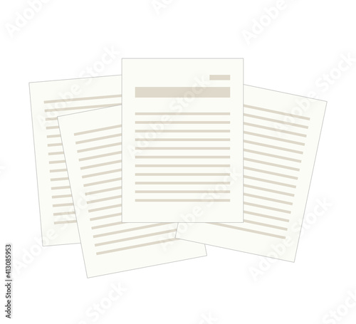 散らばった書類のイメージ