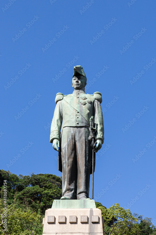 Naklejka premium 島津忠義公の像 鹿児島県鹿児島市