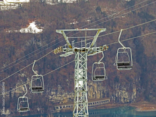 Chairlift Amden (Talstat. Niederschlag)-Nidederschlag or Die Sesselbahn Mattstock oder Mattstock-Sesselbahn - Canton of St. Gallen, Switzerland (Schweiz) photo