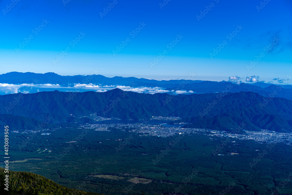 Obraz premium 富士山からの風景