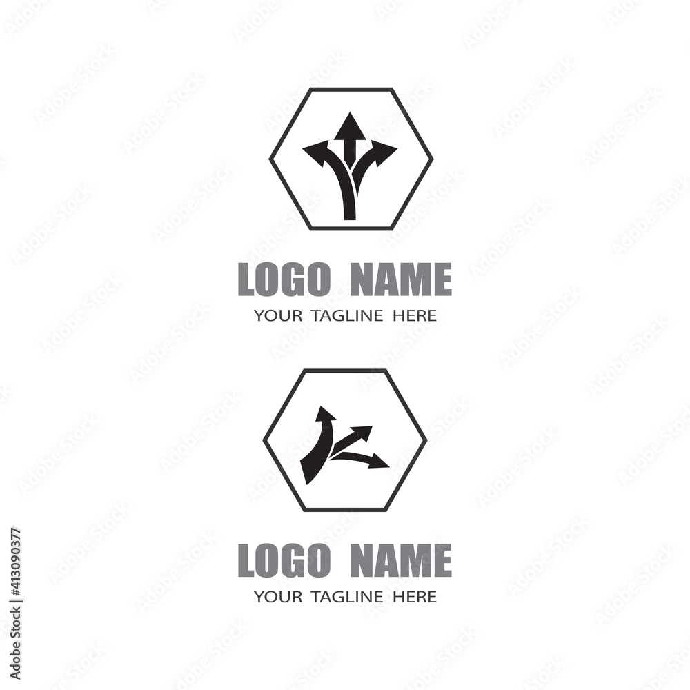 Way vector icon illustration design template Way vector icon illustration design template