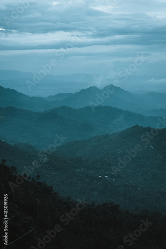 landscape with clouds