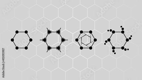 Graphene signs and symbols for graphene-based materials | Clean and green energy sourced from graphite for use in new technology