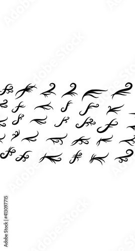 vector swirl elements are suitable for your creative.