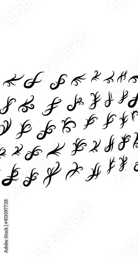 vector swirl elements are suitable for your creative.