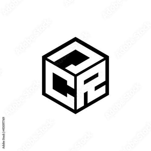 CRJ letter logo design with white background in illustrator, cube logo, vector logo, modern alphabet font overlap style. calligraphy designs for logo, Poster, Invitation, etc.
