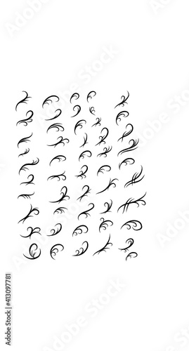 vector swirl elements are suitable for your creative.
