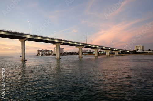 Cityscape of Clearwater Florida at sunset © Martina