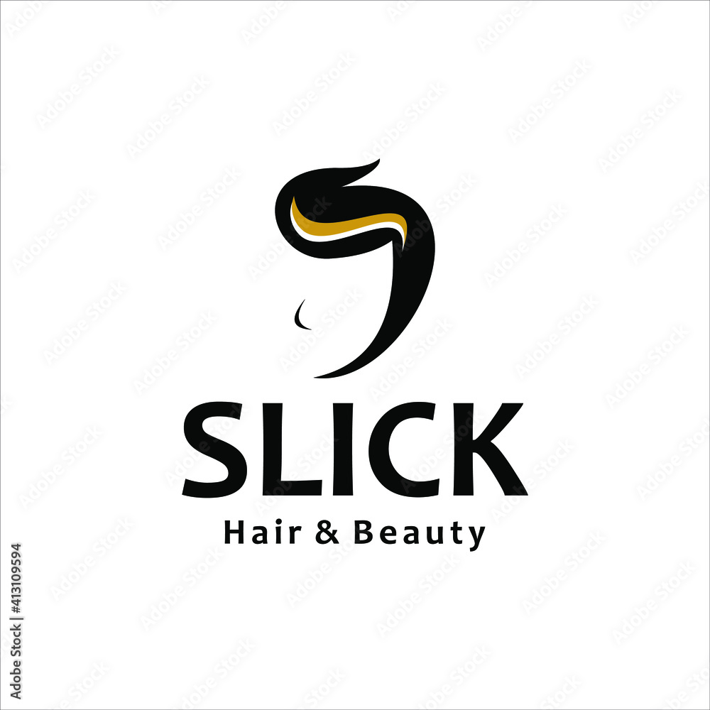 Obraz premium Haircut Logo Slick Manly Baber Shop for Gentleman Graphic Design Template Idea