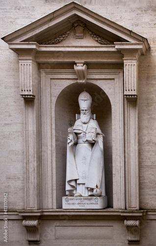 Photography Statue of St. Gregory the Illuminator in the Vatican. Italy