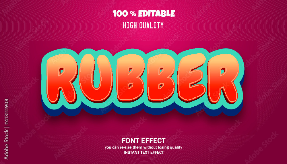 Modern and trendy text effect 
