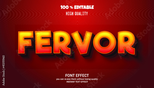 Modern and trendy text effect 