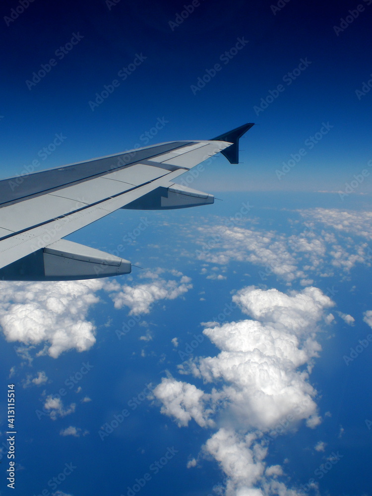 Obraz premium view from airplane window