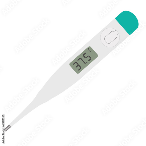 medical digital thermometer icon on white background. thermometer symbol. flat style. medical electronic thermometer sign.