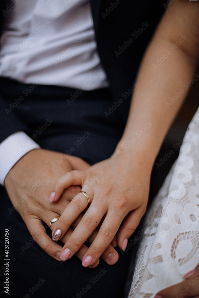 bride and groom holding hands bride and groom holding hands