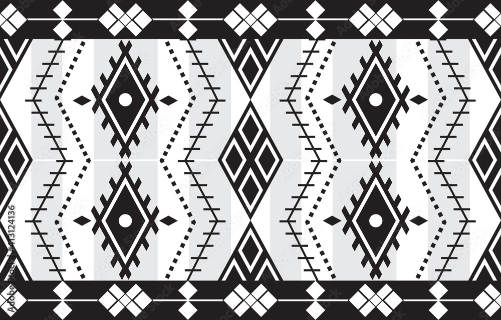 geometric tribal ethnic pattern