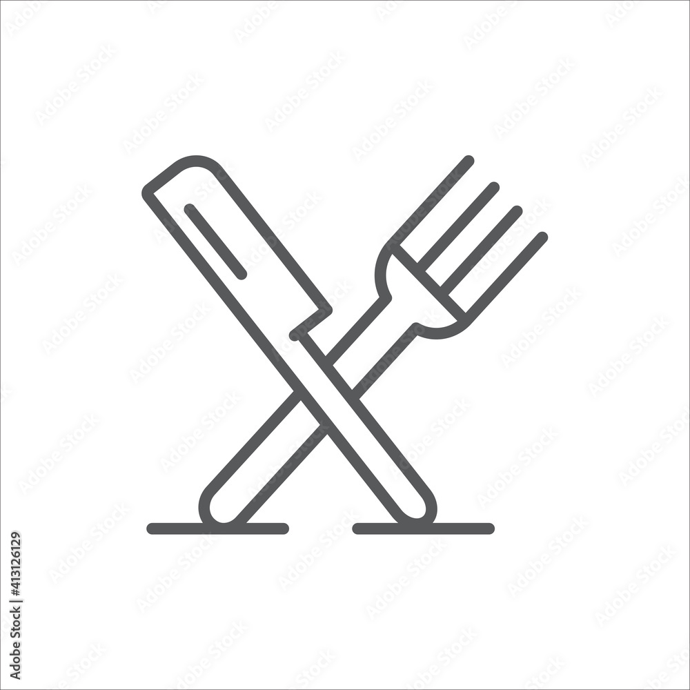 Food court icon outline food court vector icon. Food court icon outline food court vector icon.