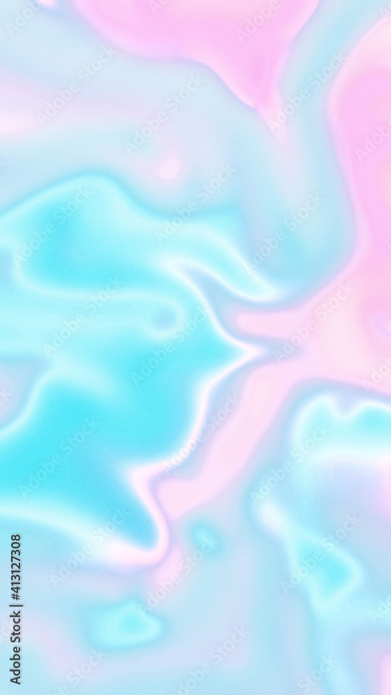 abstract pastel pink and blue holo holographic vertical background design