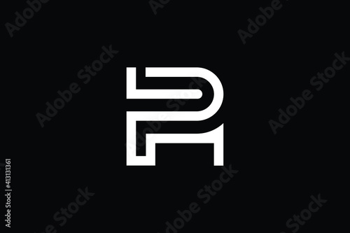 HP logo letter design on luxury background. PH logo monogram initials letter concept. HP icon logo design. PH elegant and Professional letter icon design on black background. H P PH HP