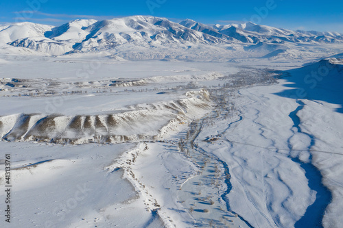 Quadro su tela Winter Altai landscape