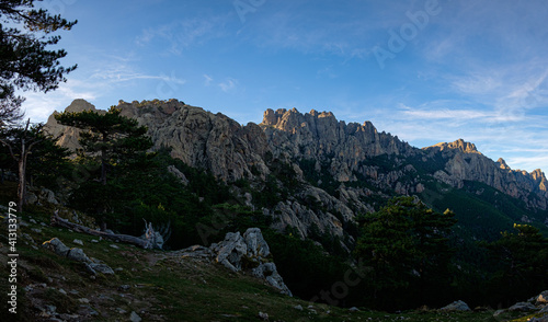 View from Col de Bavella, south-east of Corse, France