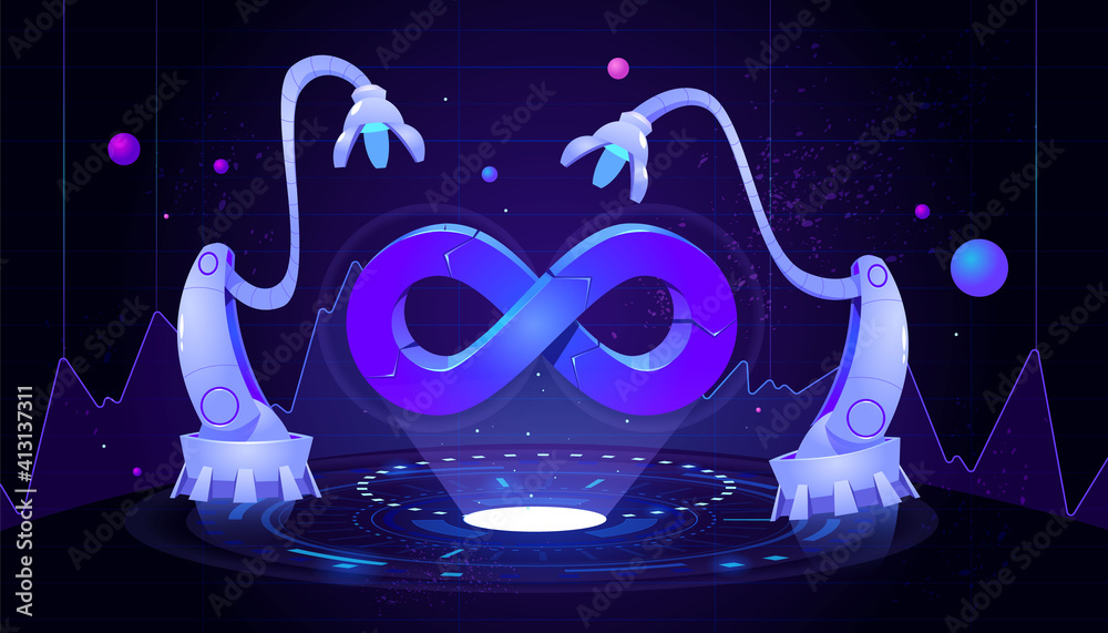 Obraz na plátně DevOps concept