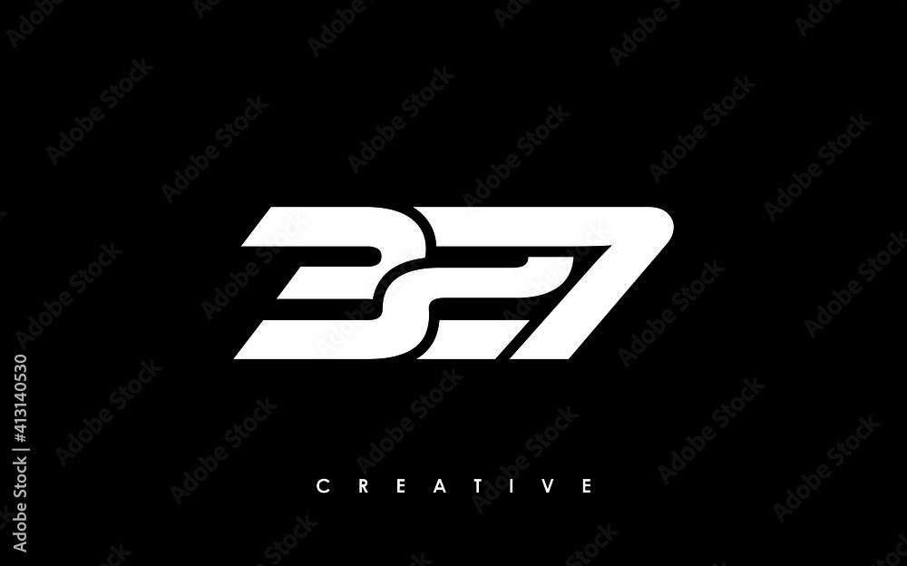 327 Letter Initial Logo Design Template Vector Illustration