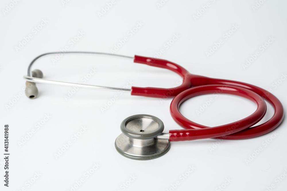 Stethoscope isolated on white background, Medical tool. Stethoscope isolated on white background, Medical tool.
