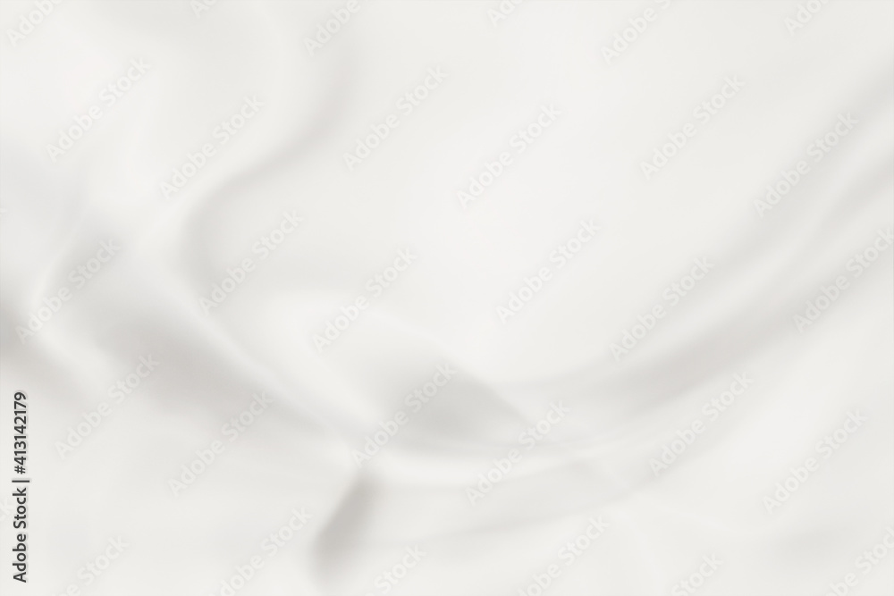 Fototapeta premium シルバーホワイトのオーガンジー生地グラフィック背景