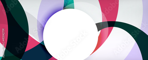 Ring geometric shapes, o letter repetition wallpaper. Abstract background for business or technology presentations, internet posters or web brochure covers