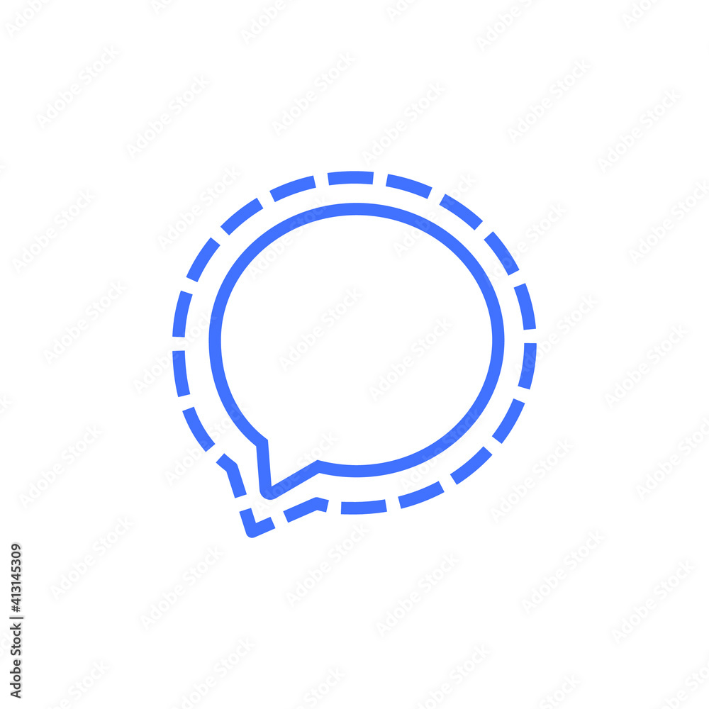 Popular social media Chat message logo icon design  logo variations design vector isolated file for free download 