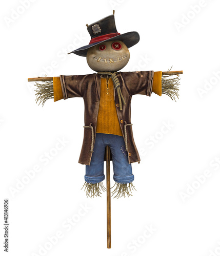 Fotografie, Obraz Scarecrow Isolated