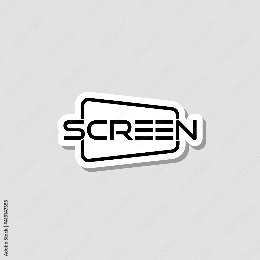 Computer Screen Icon sticker Computer Screen Icon sticker