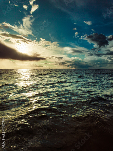 seascape sea horizon and sky.