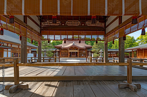 京都 城南宮 祈祷殿と前殿