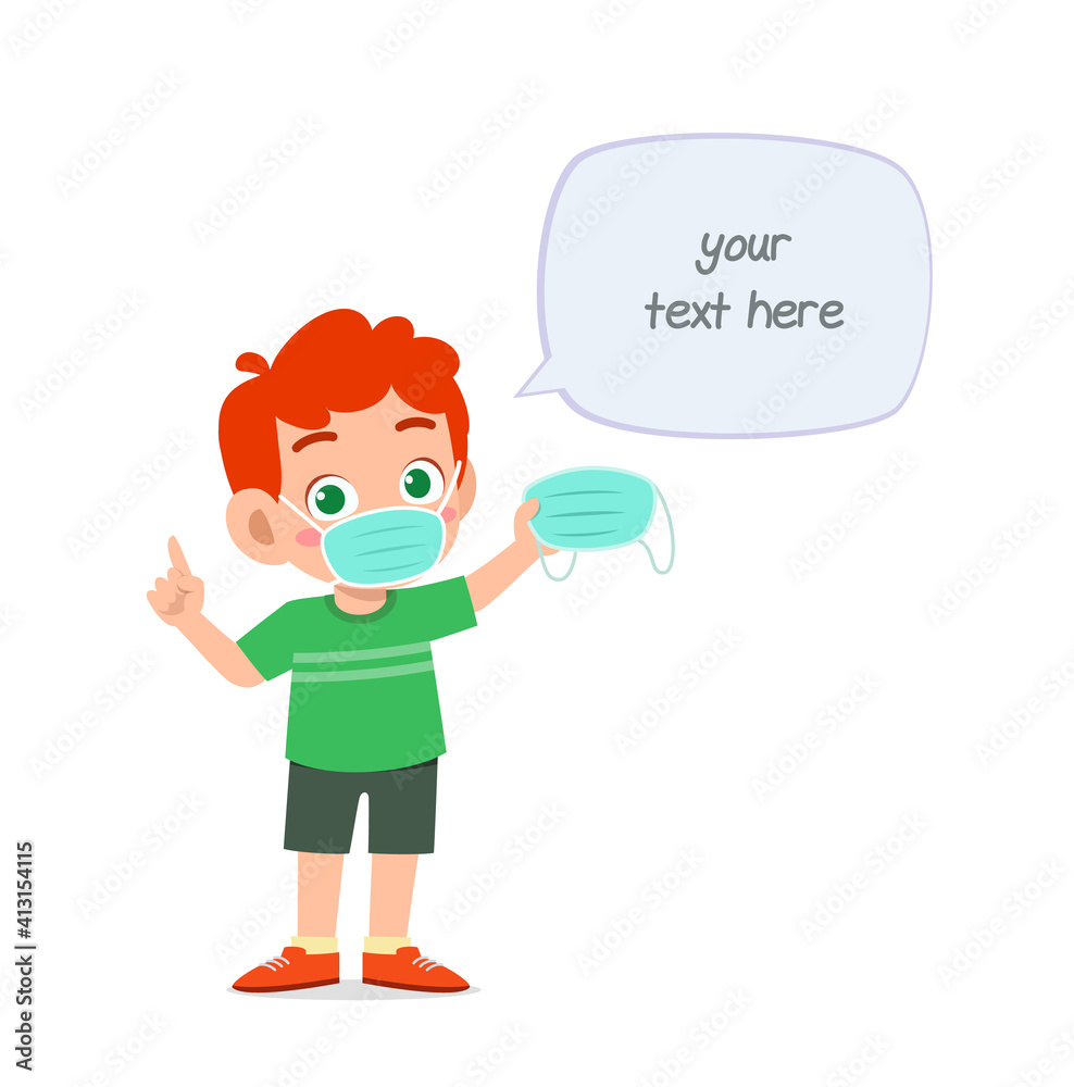 little boy wearing mask and warn about virus little boy wearing mask and warn about virus